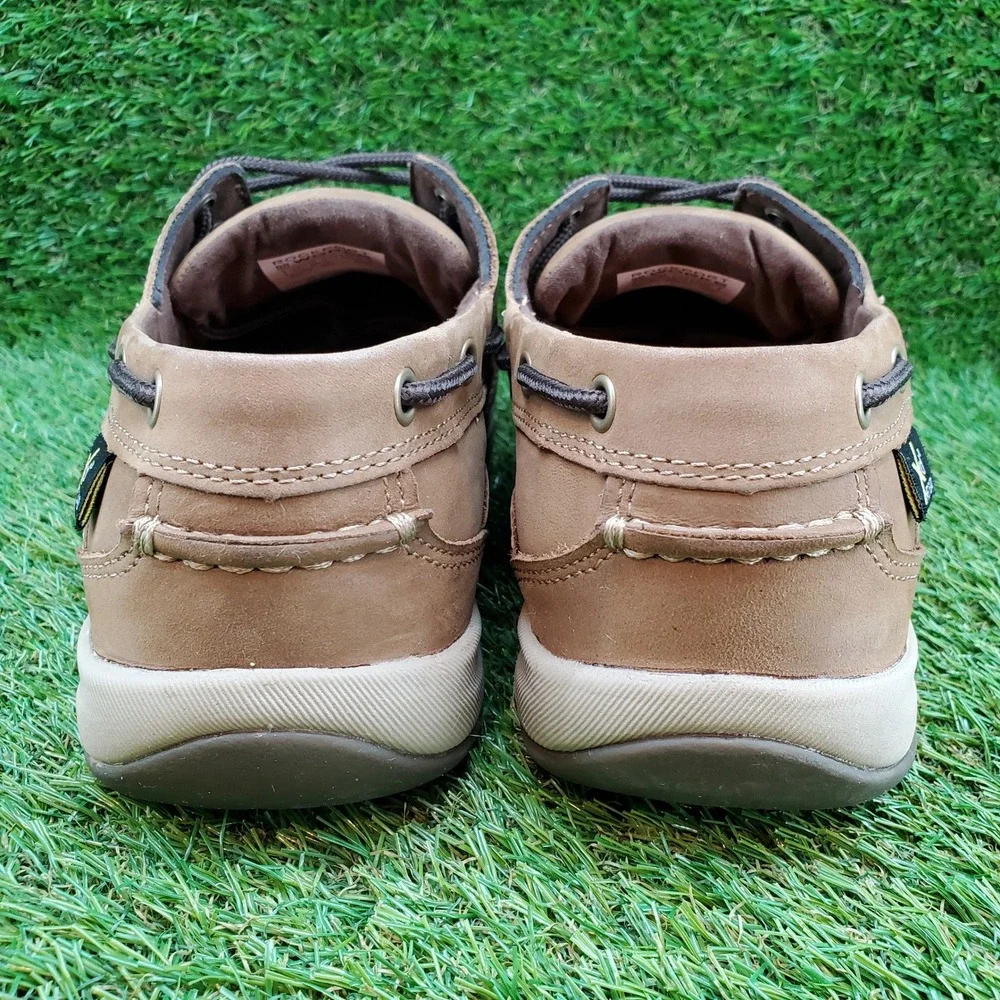 Rockport Works‎ Sailing Club 10.5 WIDE Men's Steel Toe Work Boat Shoes Brown